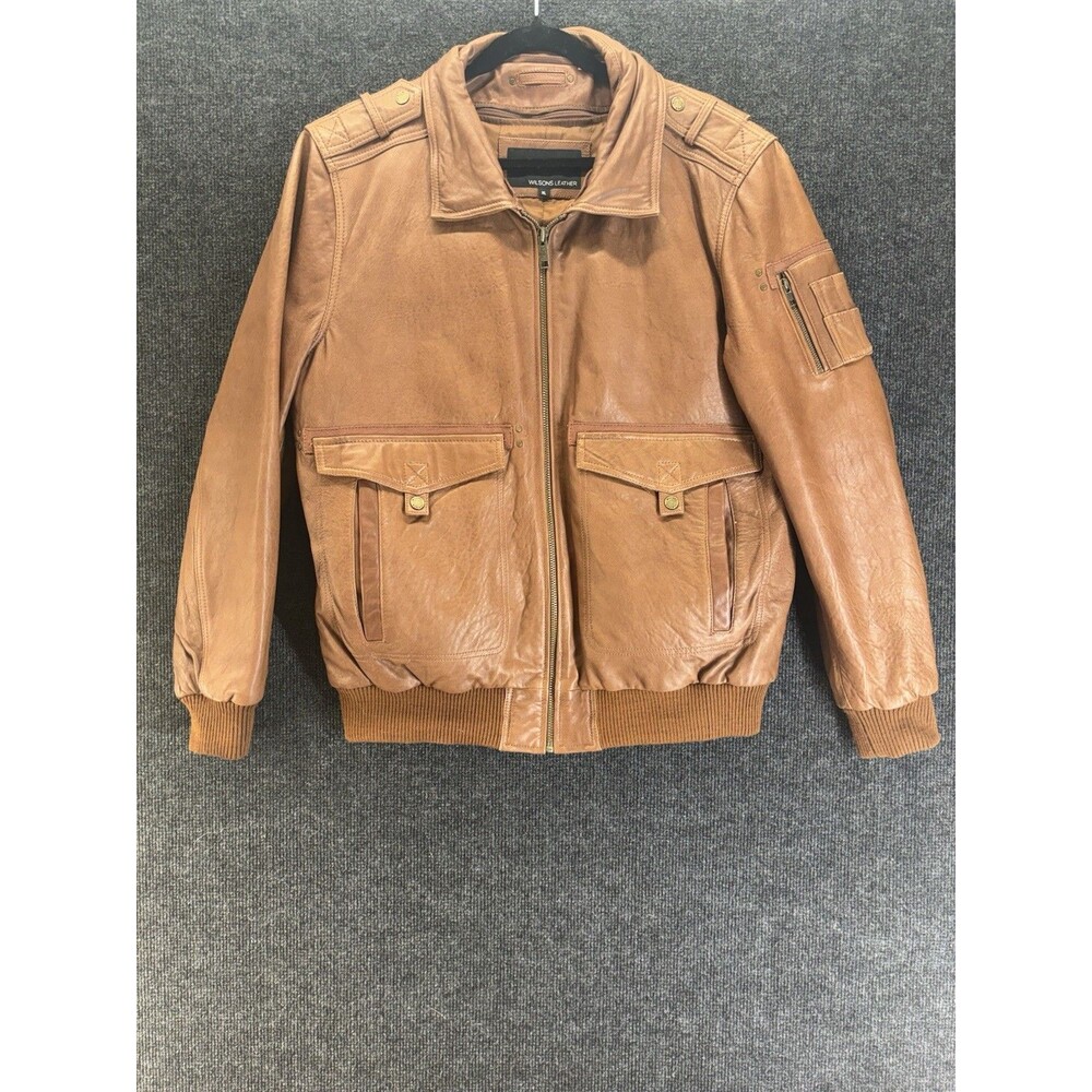 Wilson’s Leather 3-1 Insulated Bomber Jacket Size XL Camel / Tan GUC Men’s